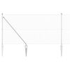 vidaXL Recinzione con pali. Argento 1.4 x 50 m Acciaio
