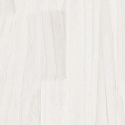 vidaXL Fioriera da Giardino Bianca 31x31x70 cm Legno Massello di Pino