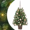 vidaXL Albero di Natale artificiale con 150 LED Verde 75 cm PE e PVC