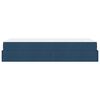 vidaXL Struttura del letto con materasso Blu 80 x 200 cm Tessuto