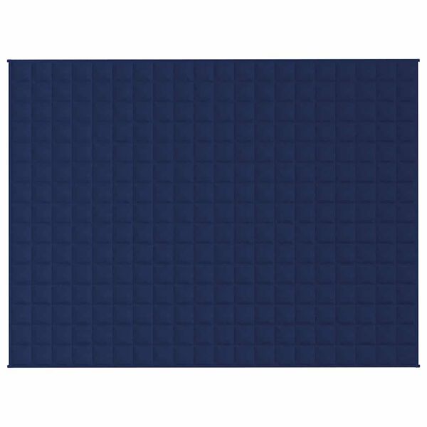 vidaXL Coperta Ponderata Blu 150x200 cm 11 kg Tessuto