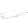 vidaXL Piano Tavolo Marrone 180x60x(2-6) cm Rovere Massello Trattato