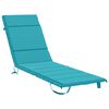 vidaXL Cuscino per Lettino GEMERT 100% Poliestere Turchese