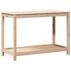 vidaXL Tavolo Invaso con Ripiano 108x50x75 cm Legno Massello di Pino