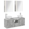vidaXL Set di Armadi da Bagno 5 pz Grigio Cemento Legno ingegnerizzato