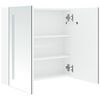 vidaXL Armadietto Bagno con Specchio e LED 60x14x62 cm
