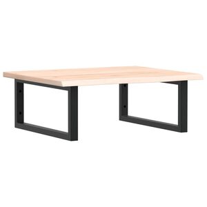 vidaXL Ripiano a Parete per Lavabo in Acciaio e Massello di Rovere