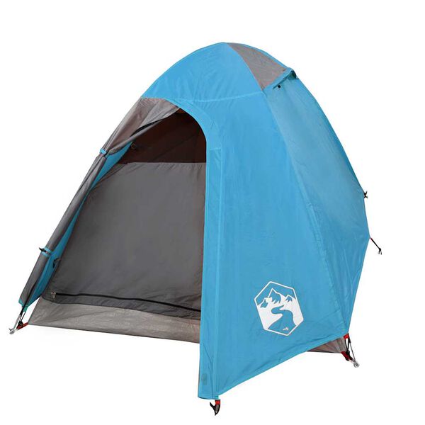 vidaXL Tenda da Campeggio a Cupola per 2 Persone Blu Impermeabile