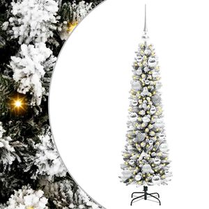 vidaXL Albero di Natale artificiale con 150 LED Bianco 120 cm
