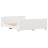 vidaXL Letto senza Materasso Bianco 150x200 cm Legno Massello di Pino