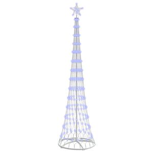 vidaXL Albero di Natale LED con 290 LED Blu 70 x 70 x 250 cm Metallo