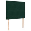 vidaXL Giroletto a Molle con Materasso Verde Scuro 120x200 cm Velluto