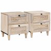 vidaXL Armadio da Notte 2 pz Bianco 40 x 33 x 46 cm