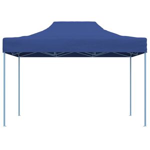 vidaXL Gazebo Professionale Pieghevole 3x4m Acciaio Blu
