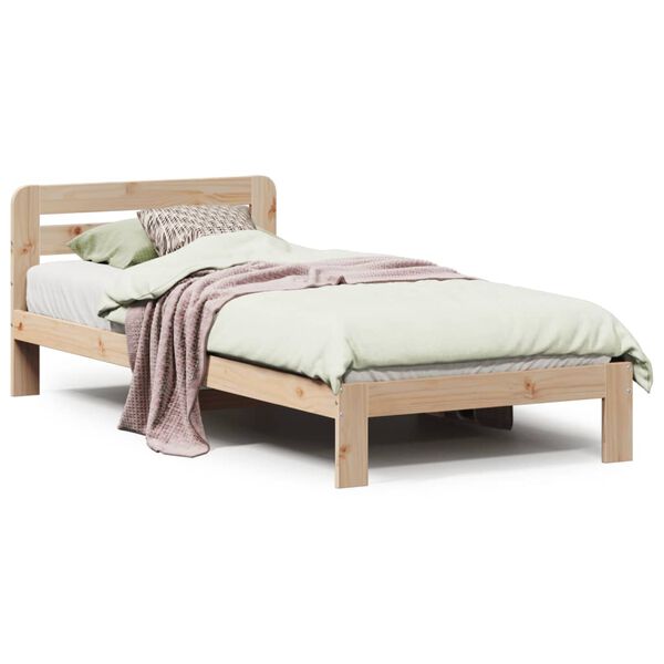 vidaXL Letto senza Materasso 90x200 cm in Legno Massello di Pino