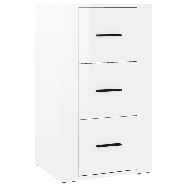 vidaXL Credenza Bianco Lucido 40x33x70 cm in Legno Multistrato