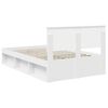 vidaXL Struttura del letto Bianco 135 x 190 cm Legno multistrato