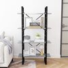 vidaXL Libreria 4 Ripiani Grigio Cemento 80x30x140cm Legno Multistrato