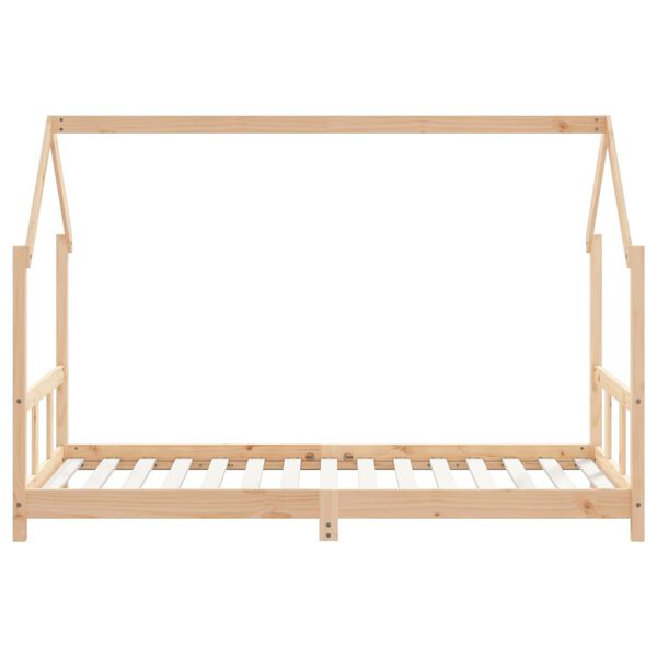 vidaXL Giroletto per Bambini 90x190 cm in Legno Massello di Pino
