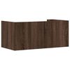 vidaXL Mensola a Muro Rovere Marrone 70,5x35x30,5 cm Legno Multistrato