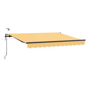 vidaXL Tenda retrattile Sabbia 350 x 250 cm Poliestere