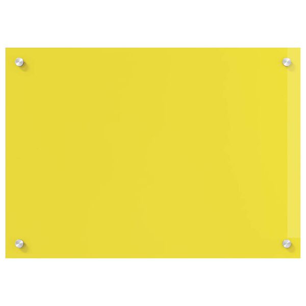 vidaXL Rivestimento da Cucina Giallo 70 x 50 x 0,6 cm vetro temperato