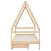 vidaXL Giroletto Bambini con Cassetti 90x200 cm Legno Massello di Pino