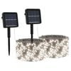 vidaXL Luci Solari Fatate 2 pz 2x200 LED Bianco Freddo Interni Esterni