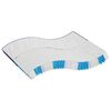 vidaXL Materasso a Molle Insacchettate Medio Rigido 200x200 cm
