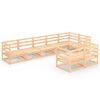 vidaXL Set Divani da Giardino 8 pz in Legno Massello di Pino