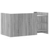 vidaXL Tavolino Salotto Grigio Sonoma 100x50x50 cm Legno Multistrato