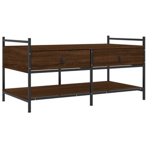 vidaXL Tavolino da Salotto Rovere Marrone 99x50x50cm Legno Multistrato