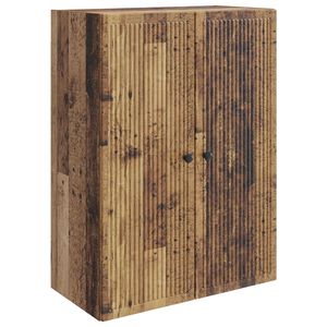 vidaXL Mobiletto a muro Legno antico 66 x 34,5 x 90 cm