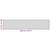 vidaXL Tappeto Rettangolare Natura 80x400 cm in Bambù