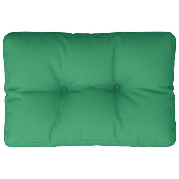 vidaXL Cuscino per Pallet Verde 60x40x12 cm in Tessuto