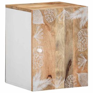vidaXL Mobile Pensile da Bagno 38x33,5x48 cm in Legno Massello Mango