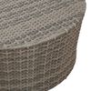 vidaXL Tavolino da caff&egrave; da esterno Grigio &Oslash; 68 x 30 cm polyrattan