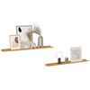 vidaXL Scaffale da parete 2 pcs Beige 100 x 9 x 3 cm Legno multistrato
