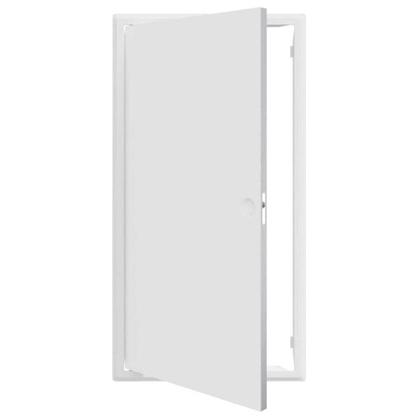vidaXL Pannello di Accesso Bianco 63 x 33 x 3 cm Acciaio