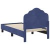 vidaXL Struttura letto per bambini con testata Blu Polizia 70 x 140 cm