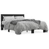 vidaXL Giroletto Nero 120x190 cm in Legno Multistrato e Metallo
