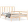 vidaXL Giroletto con Testiera Small Double in Legno Massello
