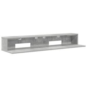 vidaXL Scrivania studio Grigio Cemento 130 x 36 x 19,5 cm