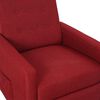 vidaXL Poltrona Reclinabile in Tessuto Rosso Vino