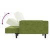 vidaXL Divano Letto a 2 Posti con Poggiapiedi Verde Chiaro in Velluto