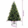 vidaXL Albero di Natale Artificiale Pieghevole 150 LED Verde 150 cm