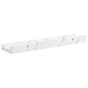 vidaXL Scaffale da parete 4 pcs Marmo Bianco 40 x 9 x 3 cm