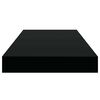 vidaXL Scaffale a Parete Nero Lucido 50x23x3,8 cm in MDF