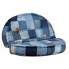 vidaXL Pouf Rotondo 100x20 cm in Denim Patchwork