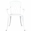 vidaXL Sedia da Giardino 2 pcs Bianco 53 x 51 x 88,5cm Alluminio